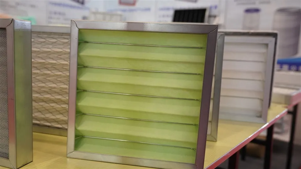 Filter Udara Lipit Lipat Bingkai Karton Filter Udara Tungku AC