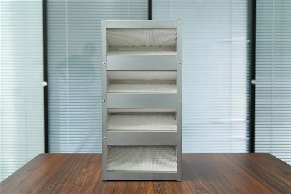 Produsen Filter Rangka Galvanis Efisiensi Sub-tinggi Tipe W Gabungan Rangka Baja Tahan Karat Filter Udara Efisiensi Tinggi